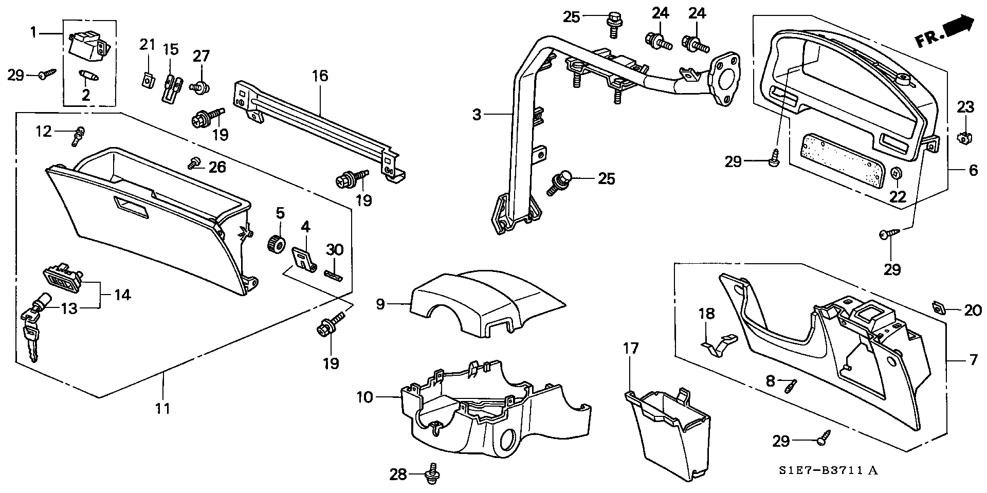 Honda 77200ST3E00ZA - Gaisa masas mērītājs ps1.lv