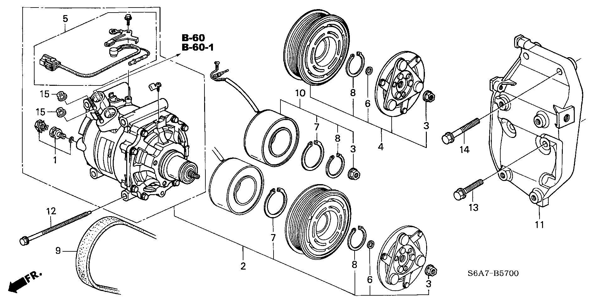 ACURA 38810PLAE01 - Kompresors, Gaisa kond. sistēma ps1.lv