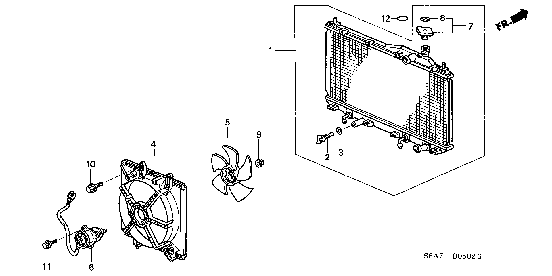 ACURA 19010-PMH-E51 - Radiators, Motora dzesēšanas sistēma ps1.lv