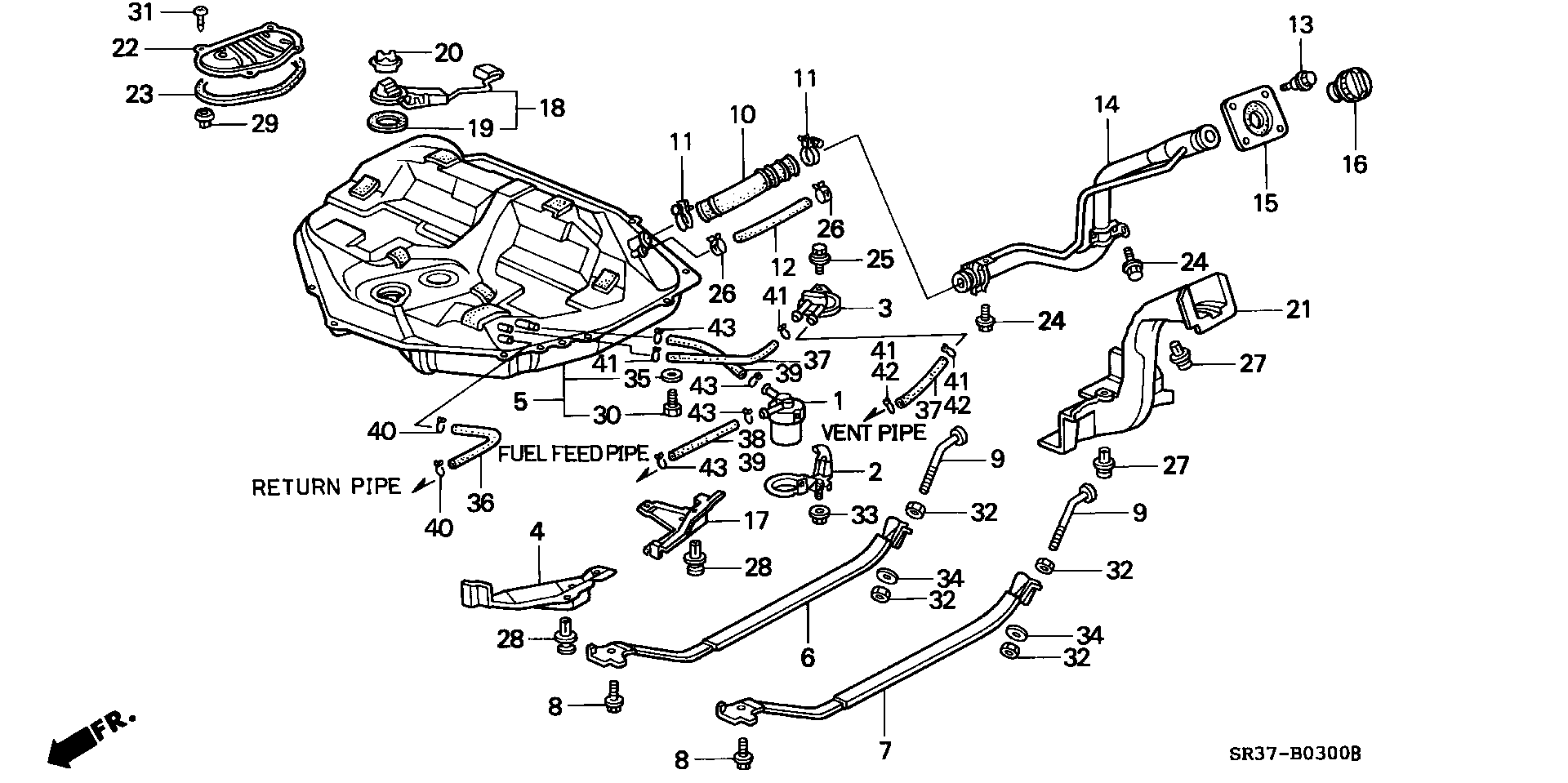 Honda 17670SM4004 - Vāciņš, Degvielas tvertne ps1.lv