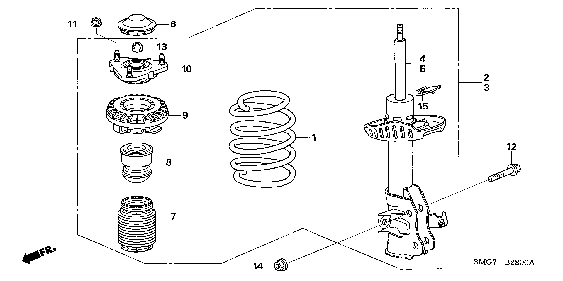 Honda 51686-SMG-E01 - Putekļu aizsargkomplekts, Amortizators ps1.lv