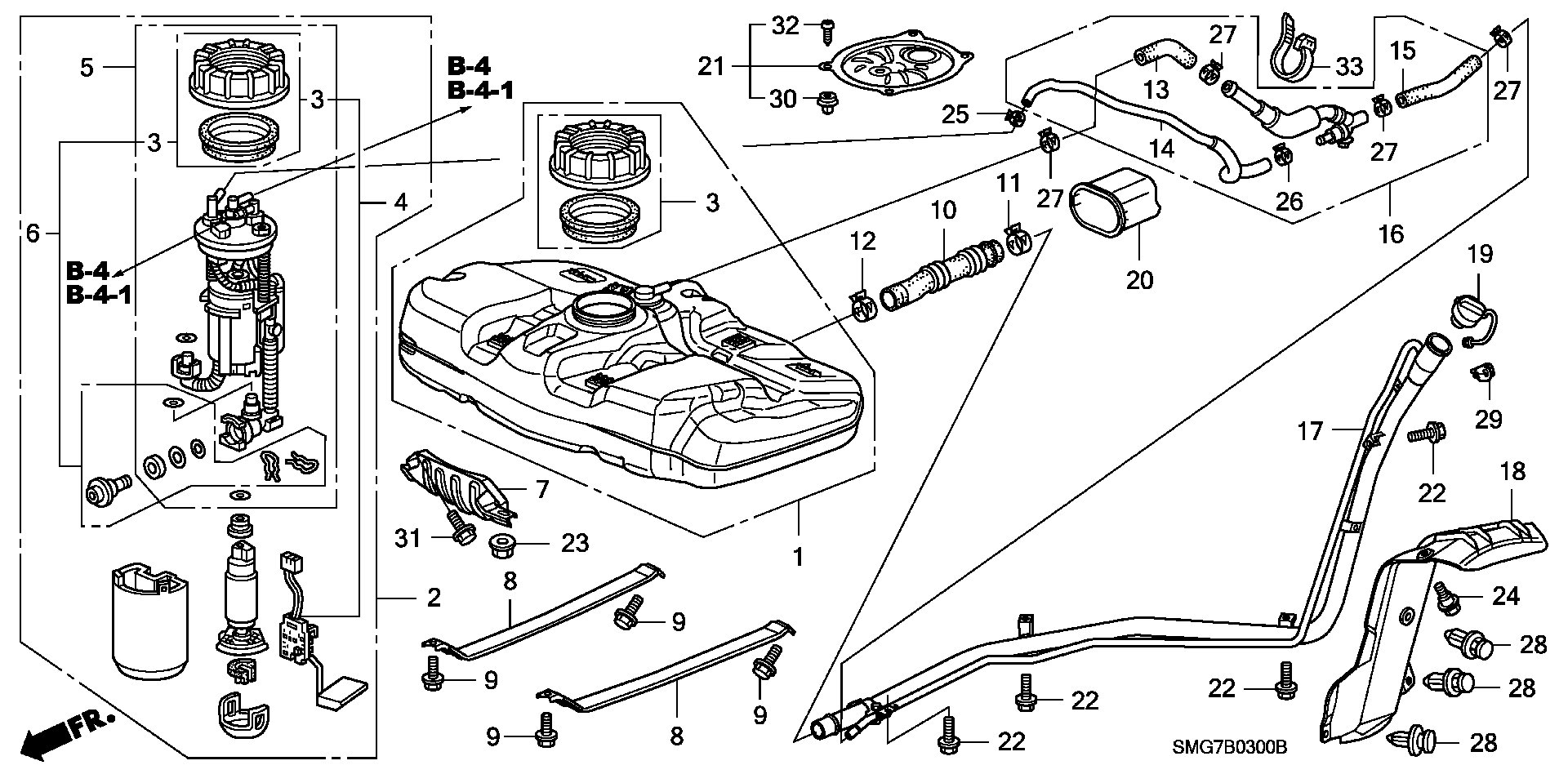 Honda 17048SMGE00 - Degvielas filtrs ps1.lv