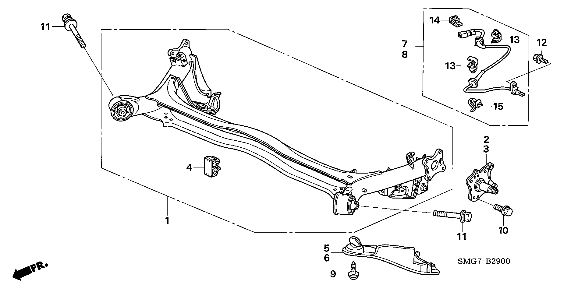 Honda 42100SMGE04 - Piekare, Šķērssvira ps1.lv