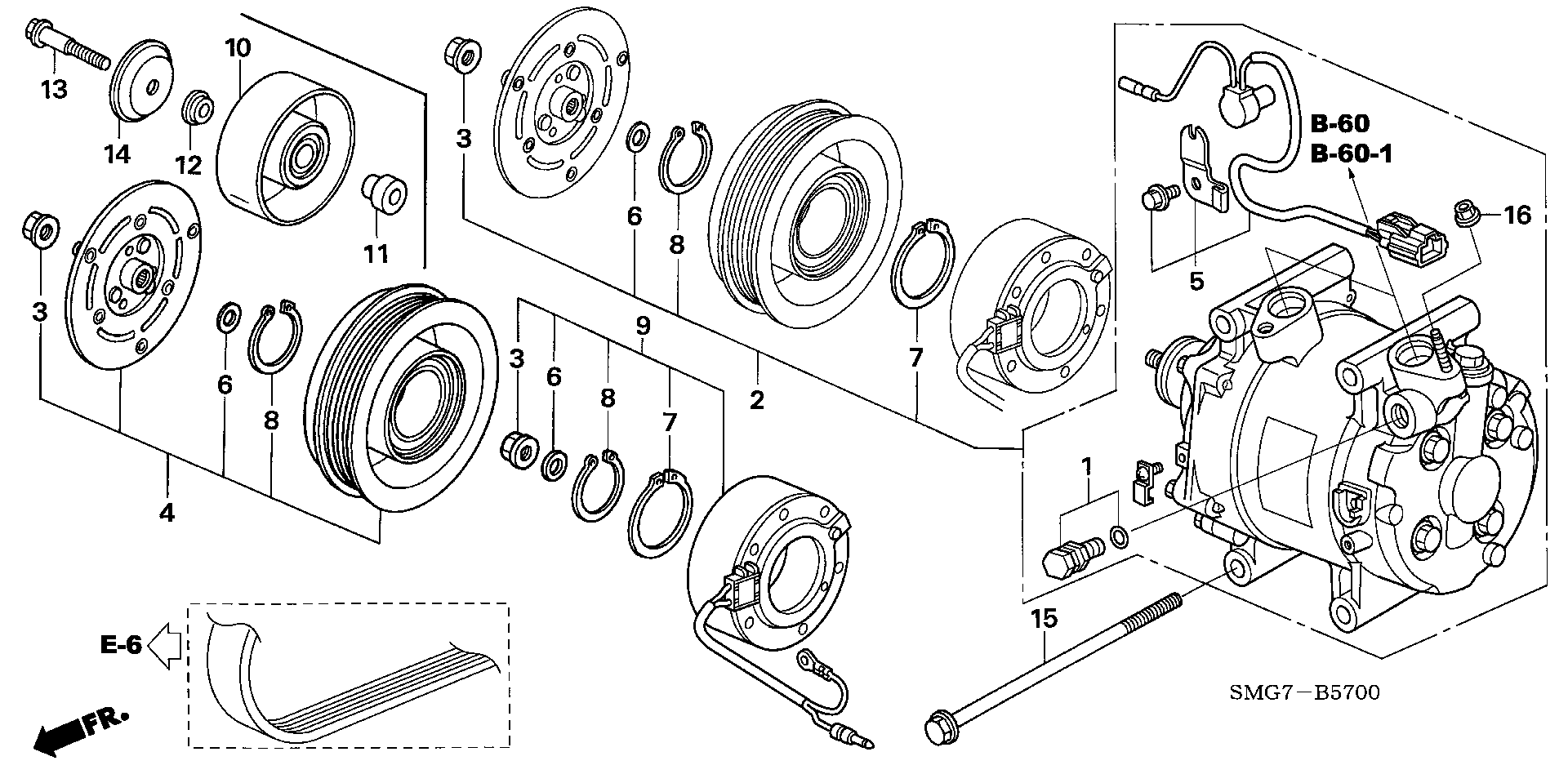 Honda 38942-PWA-004 - Parazīt / Vadrullītis, Ķīļrievu siksna ps1.lv