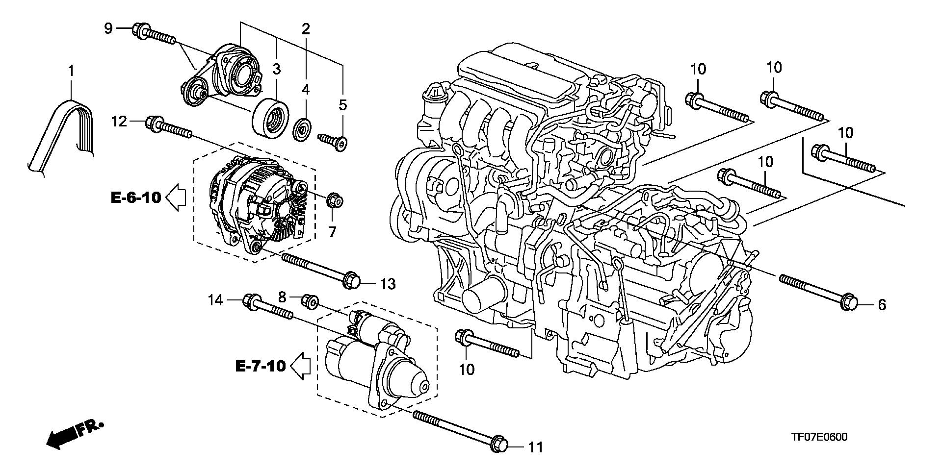 Honda 38920-RB0-004 - Ķīļrievu siksna ps1.lv