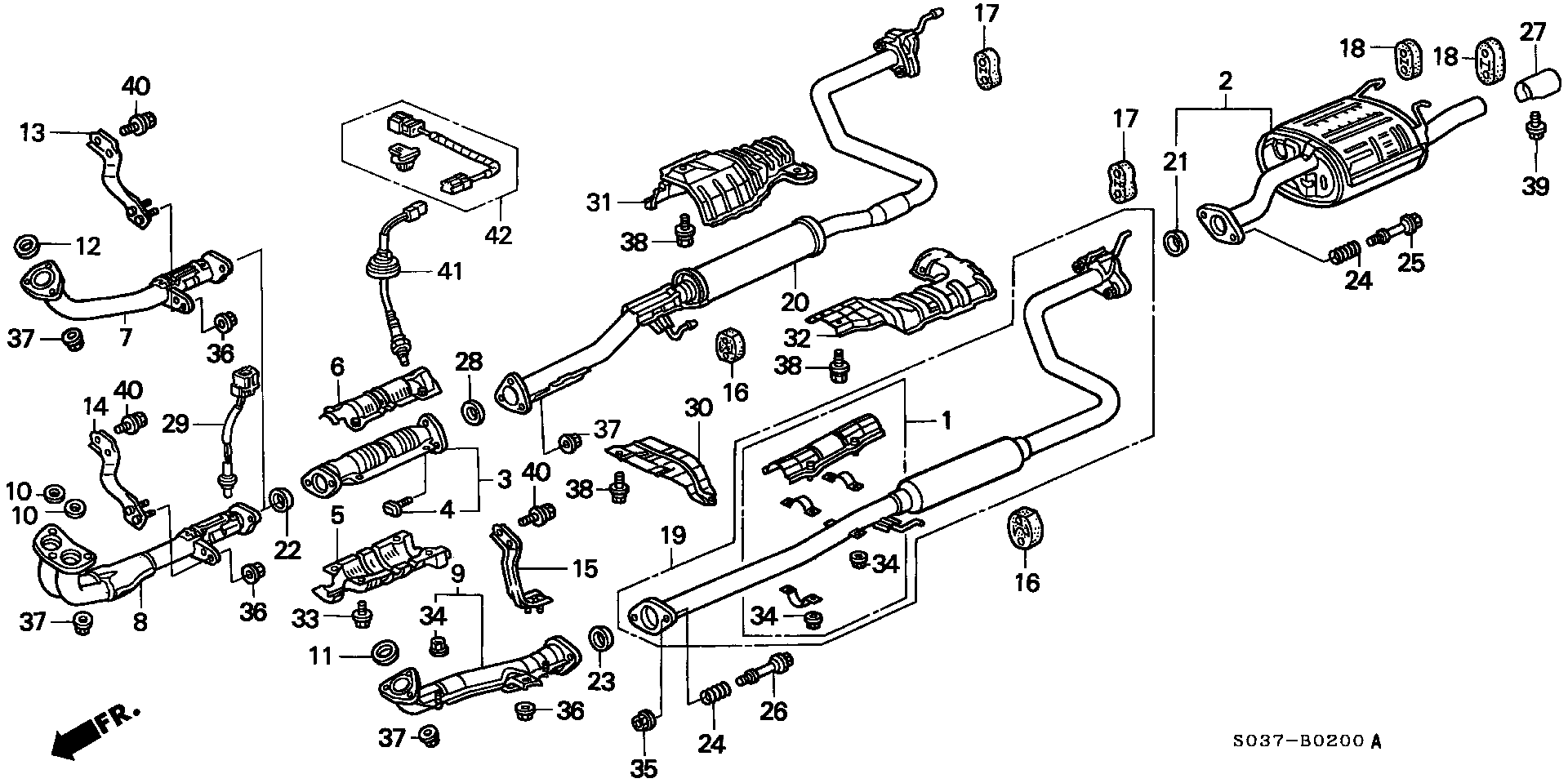 Honda 18229-S04-X11 - Blīvgredzens, Izplūdes caurule ps1.lv