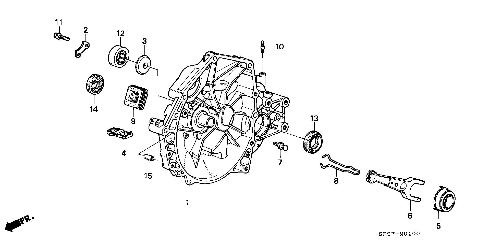 Honda 22810-PX5-J01 - Izspiedējgultnis ps1.lv