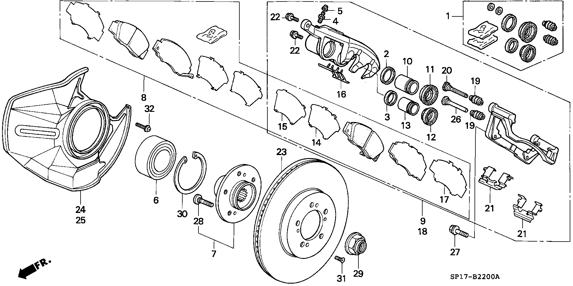 Honda 45251-SP0-E00 - Bremžu diski ps1.lv