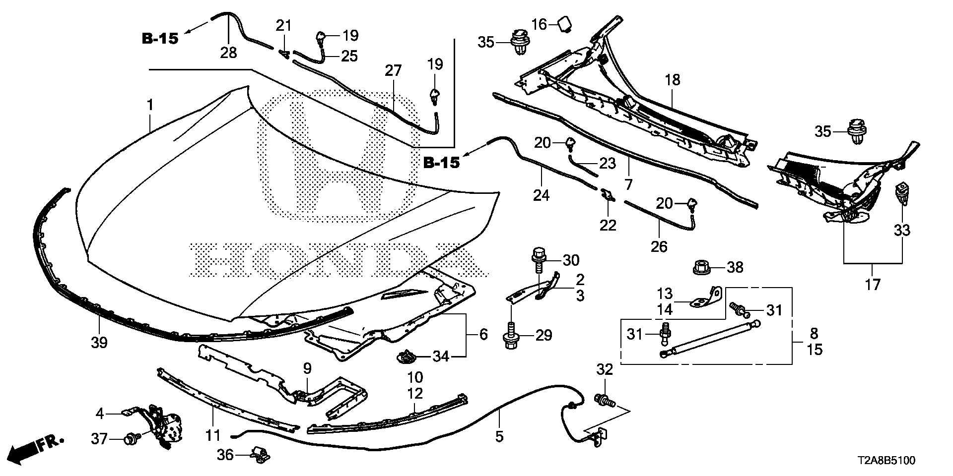 Honda 91501TR0003 - Moldings / aizsarguzlika ps1.lv