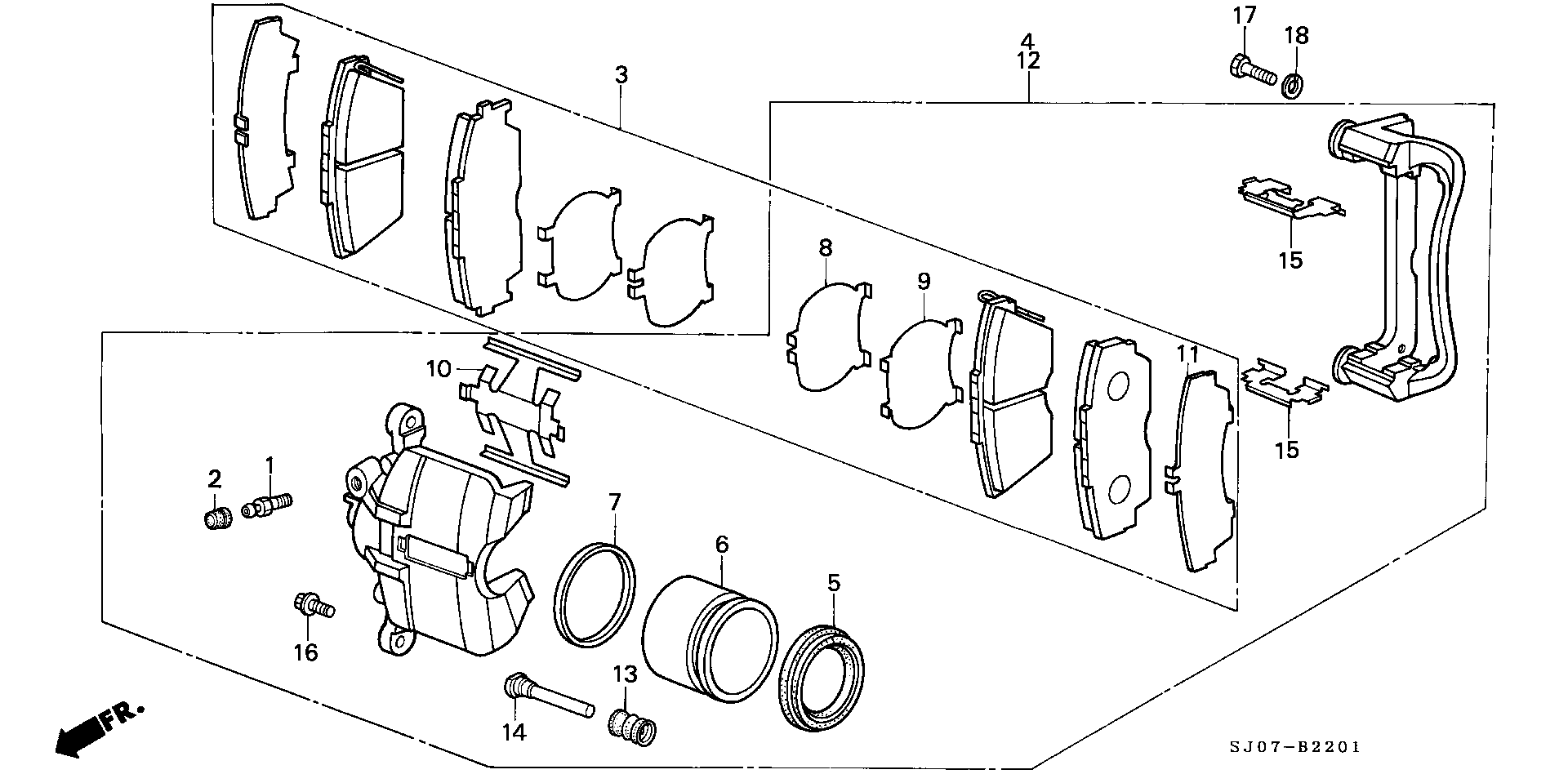 Honda 45230SD4672 - Bremžu suports ps1.lv