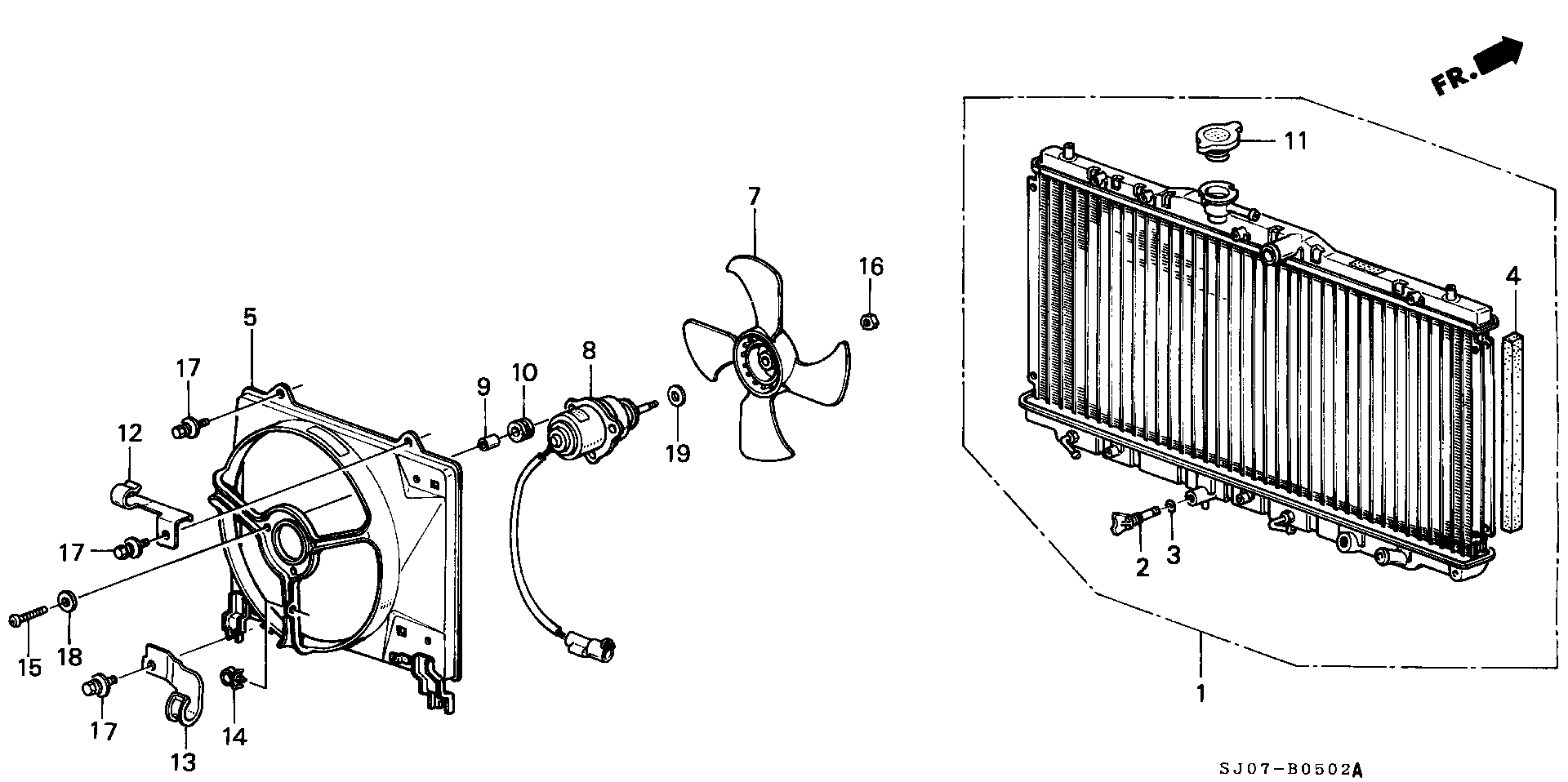 Rover 19045PA0014 - Vāciņš, Radiators ps1.lv