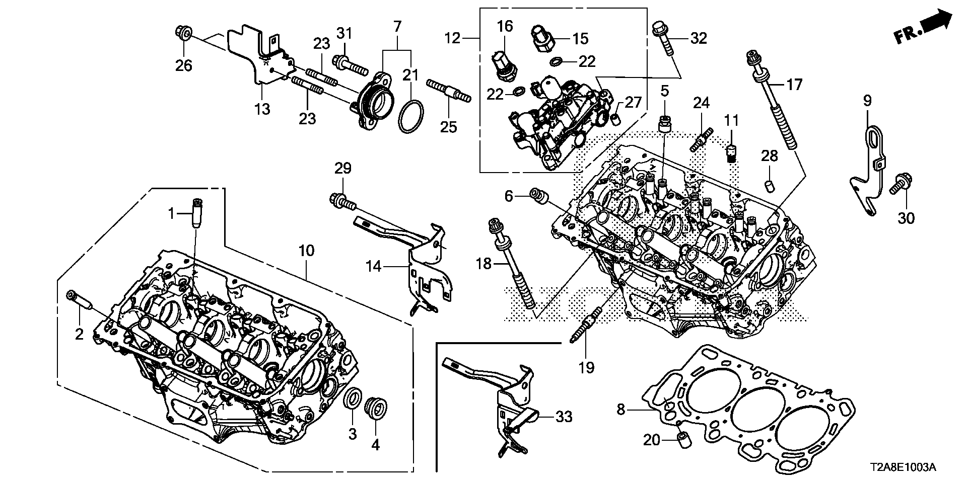 Honda 12261-R70-A01 - Blīve, Motora bloka galva ps1.lv