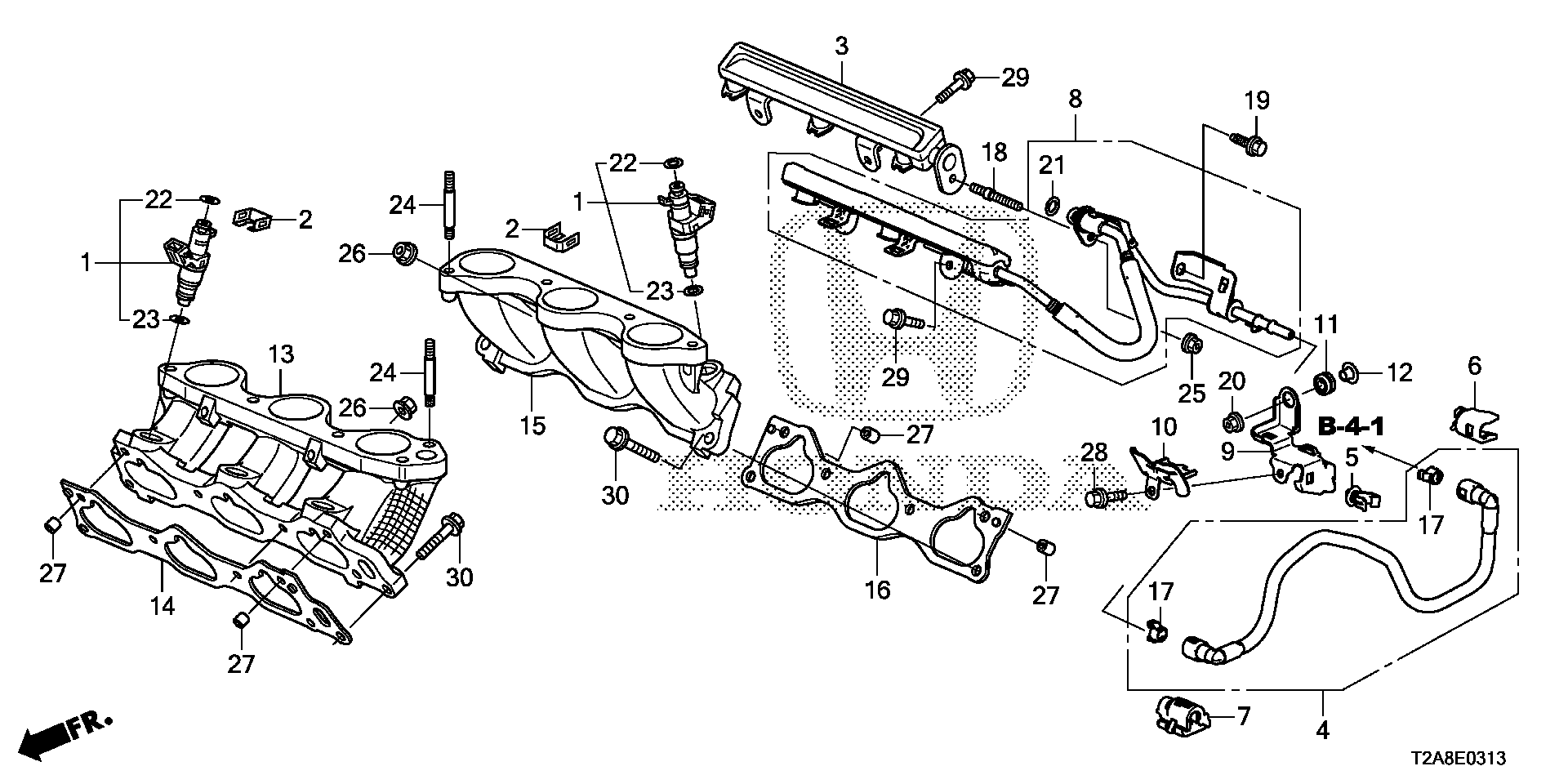 ACURA 17065-RYE-A01 - Blīve, Ieplūdes kolektors ps1.lv