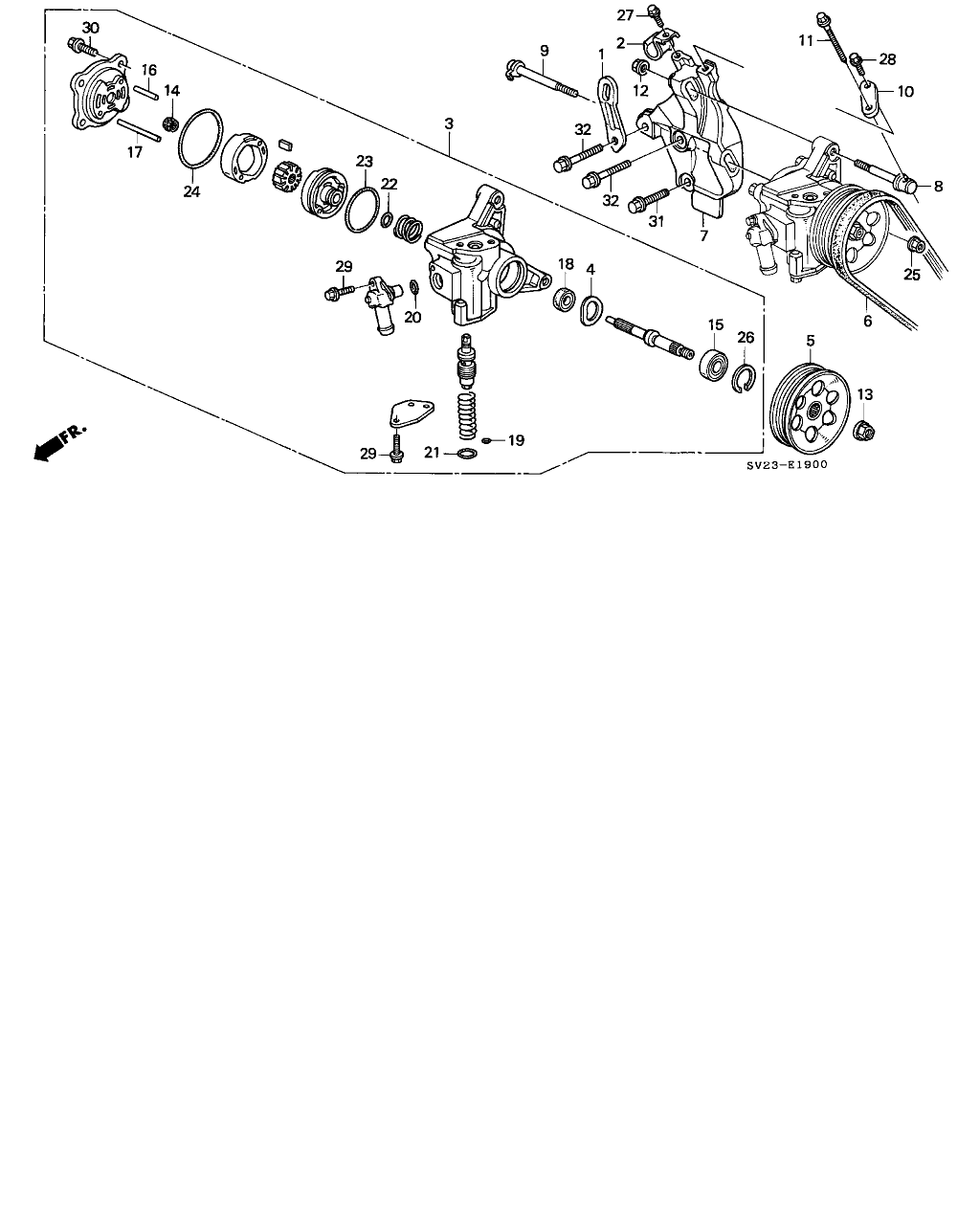 Honda 56992-P0A-J01 - Ķīļrievu siksna ps1.lv