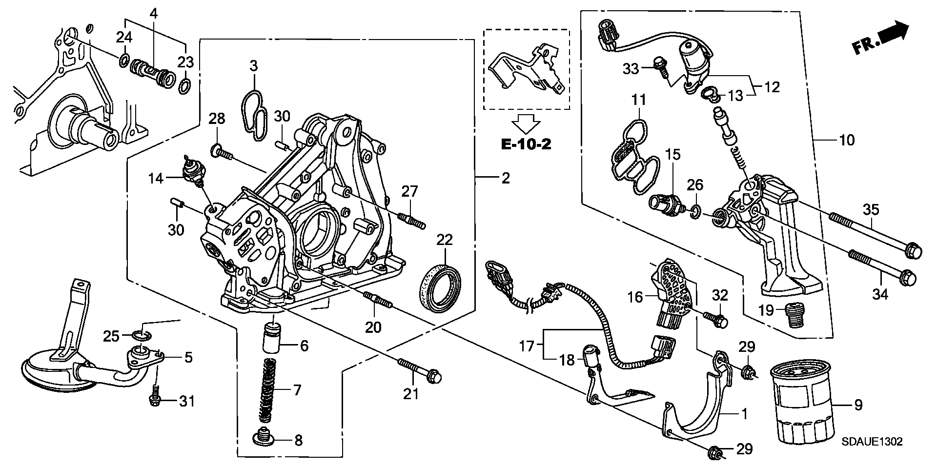 Honda 37240-PT0-023 - Devējs, Eļļas spiediens ps1.lv