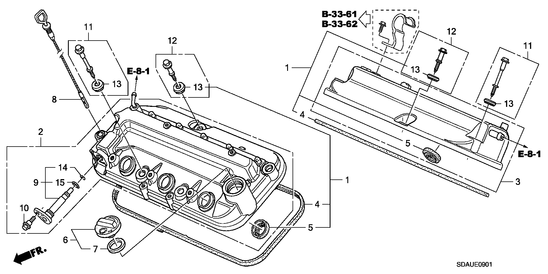 Honda 12341-RCA-A00 - Blīve, Motora bloka galvas vāks ps1.lv