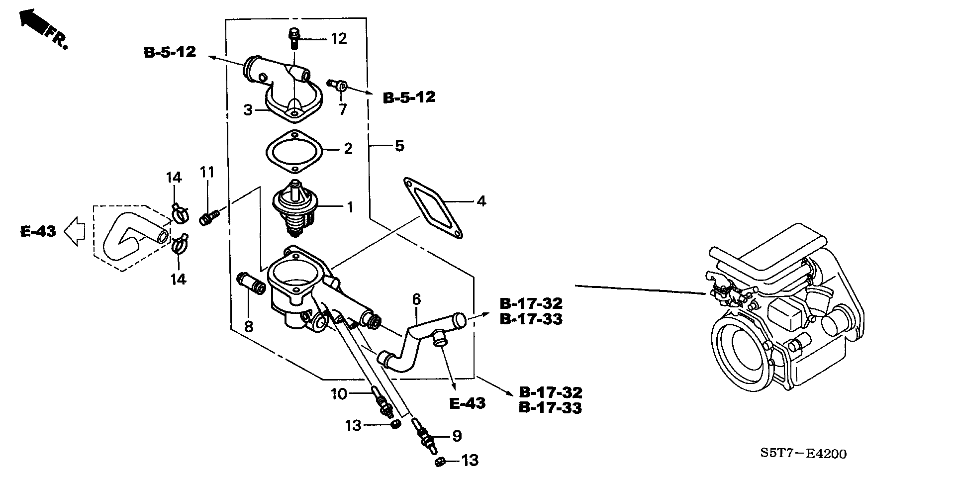 Opel 19301-PLZ-D00 - Termostats, Dzesēšanas šķidrums ps1.lv