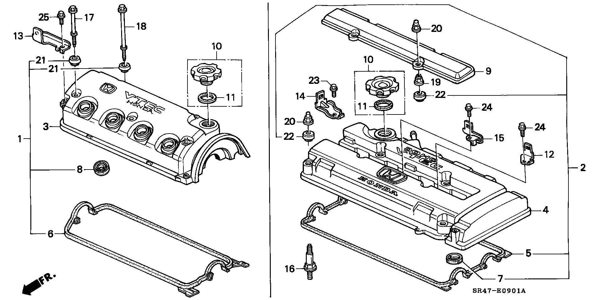 Honda 12341-P08-000 - Blīve, Motora bloka galvas vāks ps1.lv