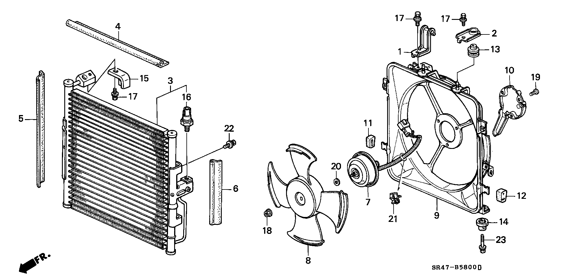 Rover 80110SR3023 - Kondensators, Gaisa kond. sistēma ps1.lv