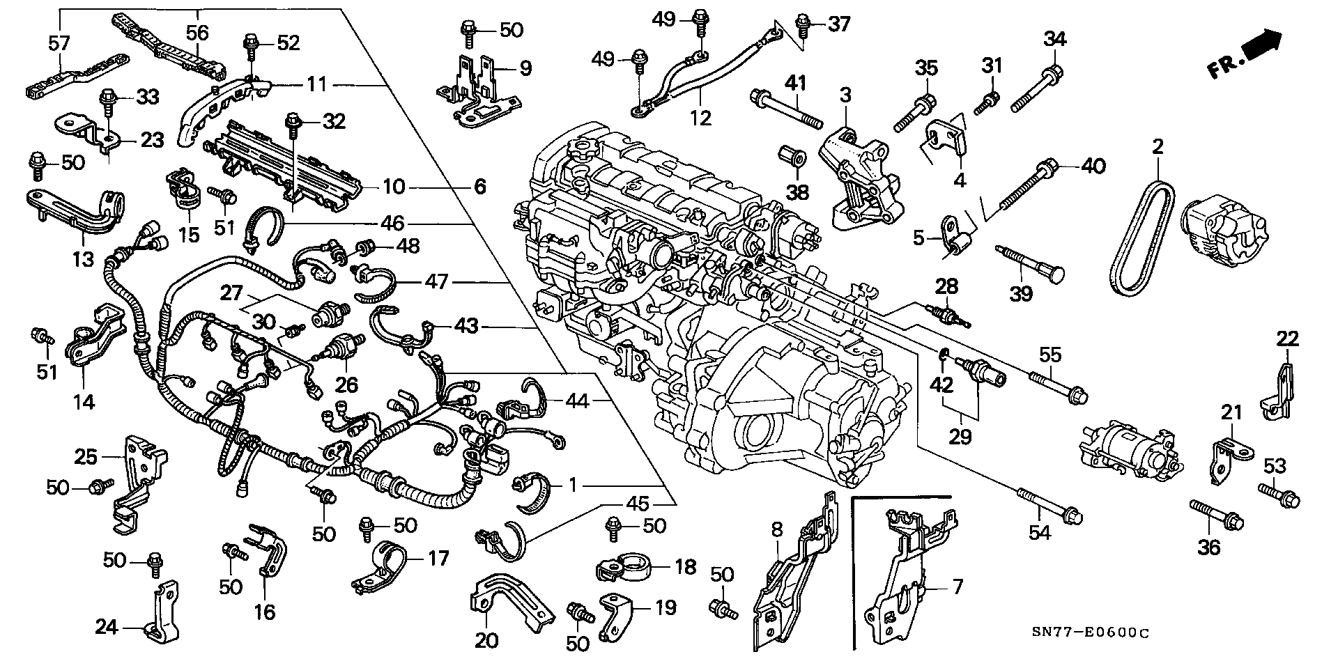 Daihatsu 31110-P44-G03 - Ķīļrievu siksna ps1.lv