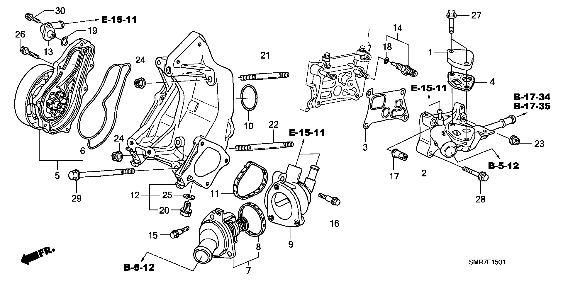 Honda 18714-RAA-A01 - Blīve, Termostats ps1.lv