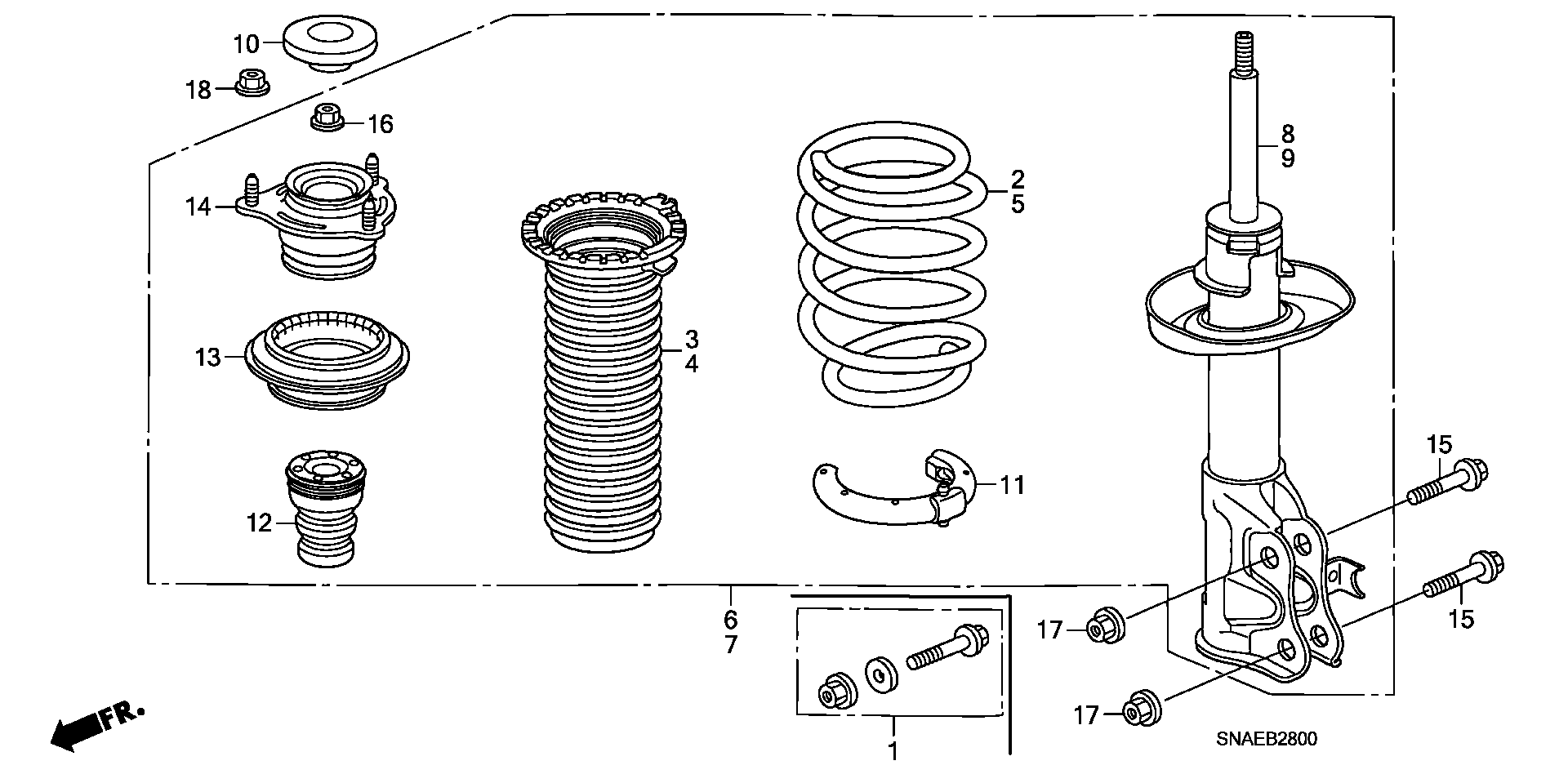 Honda 51920-SVB-A03 - Amortizatora statnes balsts ps1.lv