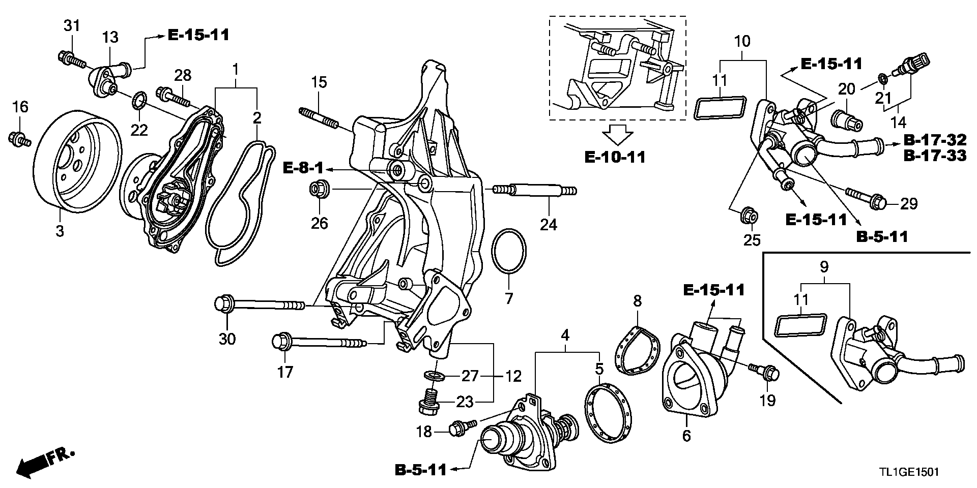 Honda 19301-R40-A01 - Termostats, Dzesēšanas šķidrums ps1.lv