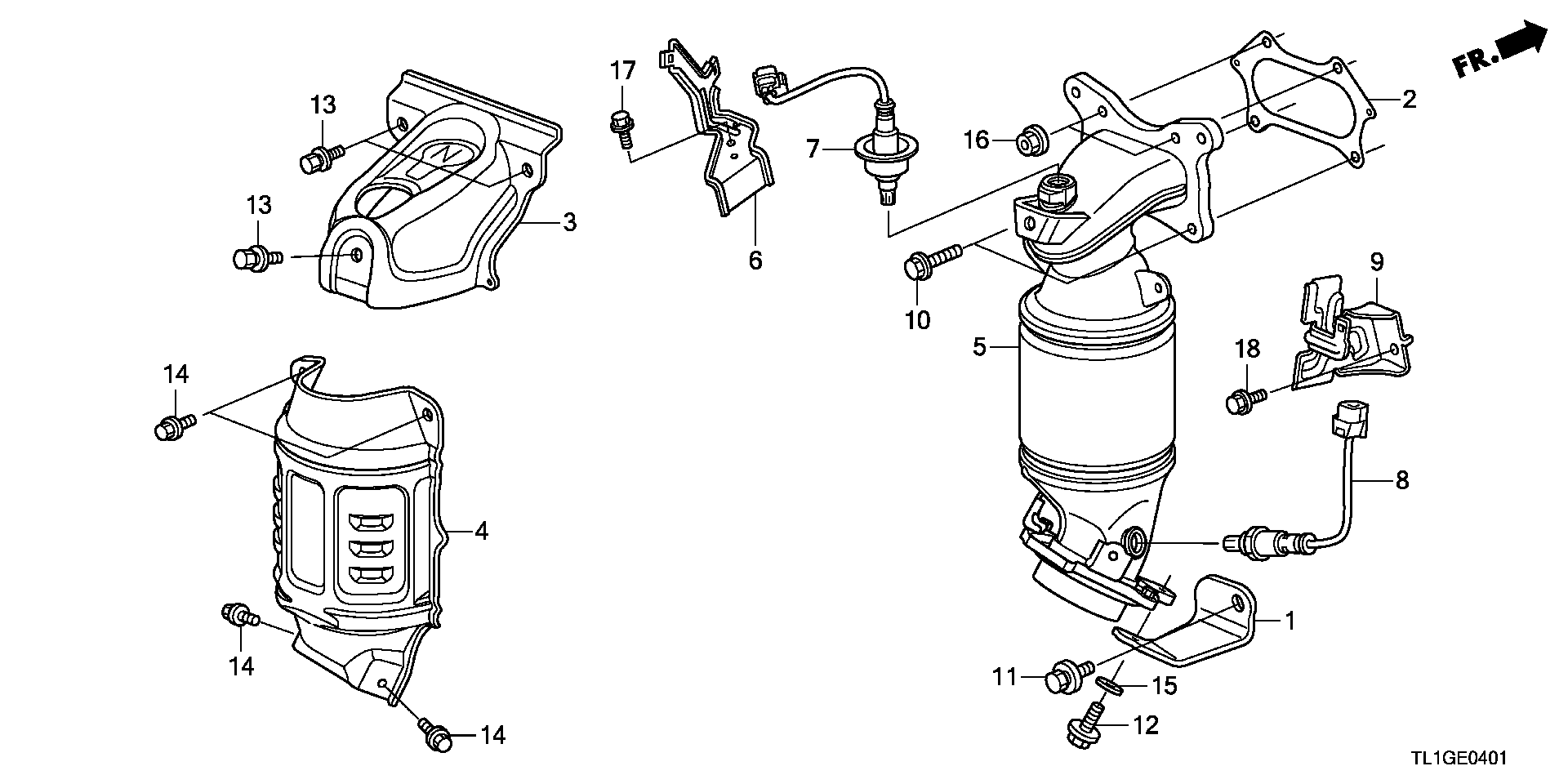 Honda 36531-R40-A01 - Lambda zonde ps1.lv