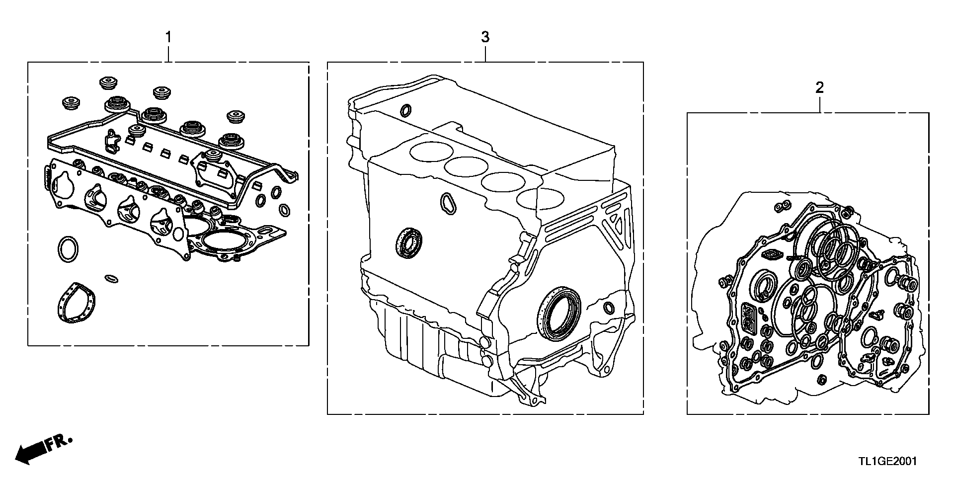 Honda 06114R40J00 - Blīvju komplekts, Motora bloks ps1.lv