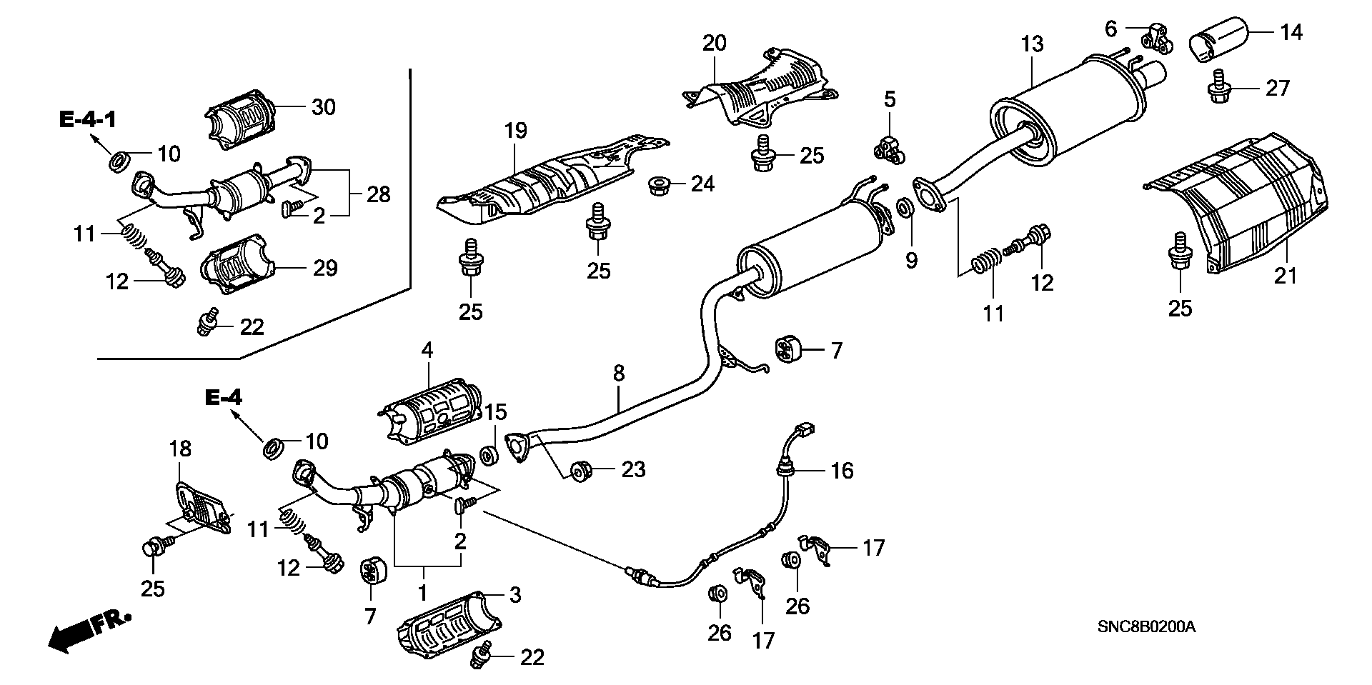 Honda 18229-S5A-J11 - Blīvgredzens, Izplūdes caurule ps1.lv