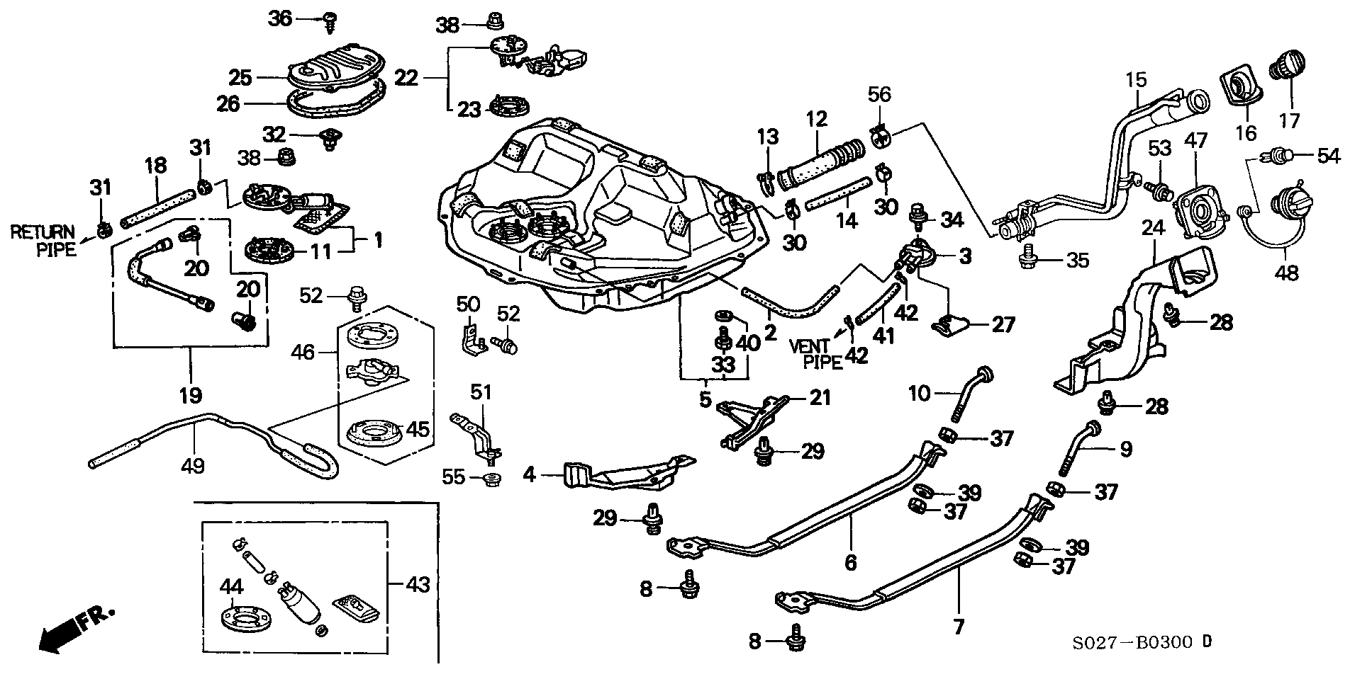 FORD 17040-S01-A30 - Degvielas sūknis ps1.lv