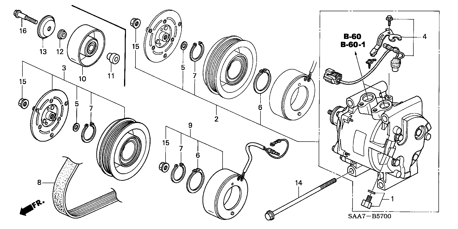 Honda 38920-PWA-004 - Ķīļrievu siksna ps1.lv