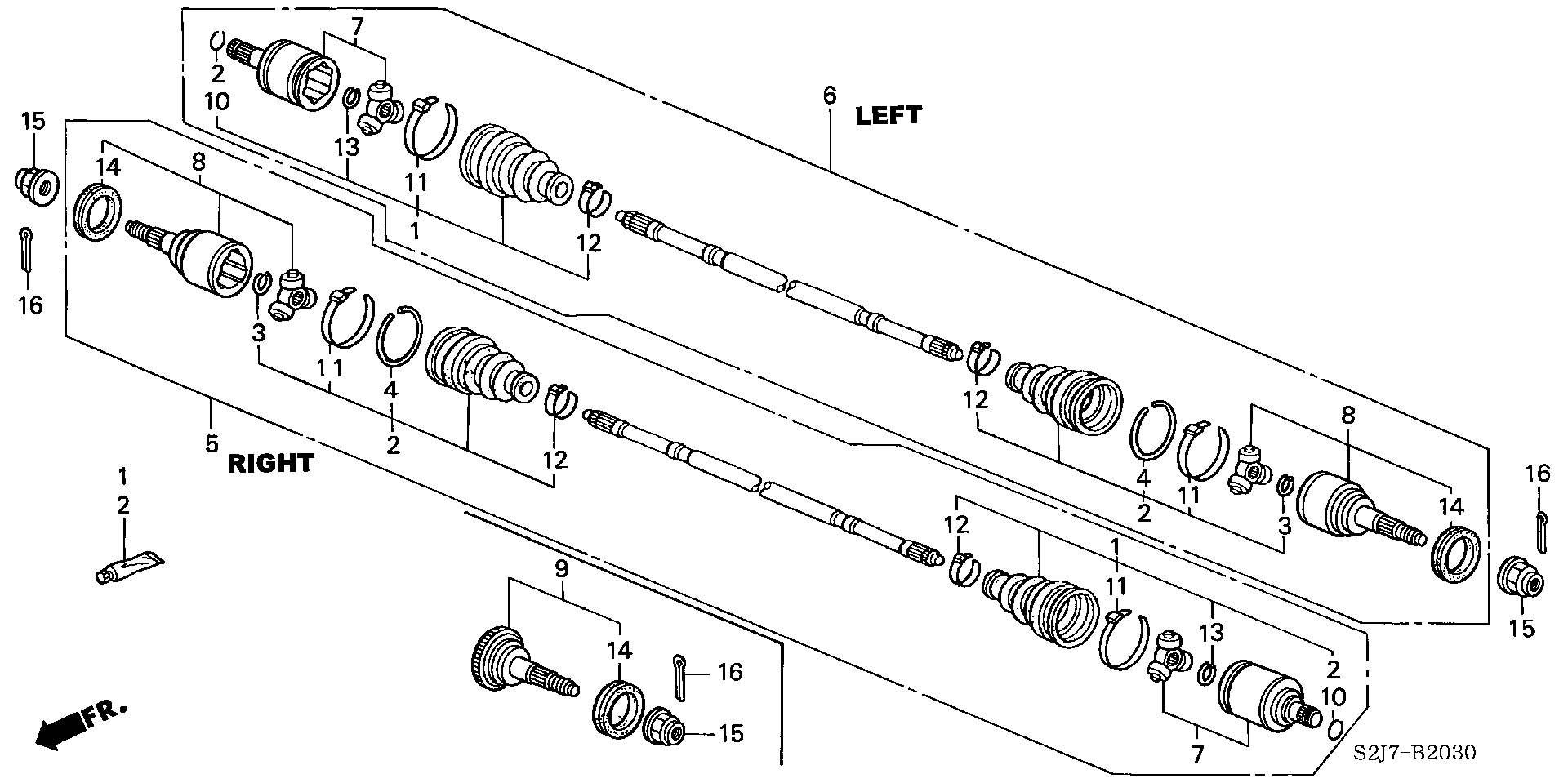 Honda 94201-30300 - Riteņa rumbas gultņa komplekts ps1.lv