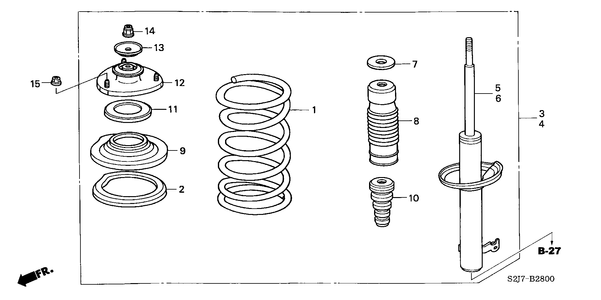 Honda 51605-S2H-G02 - Amortizators ps1.lv