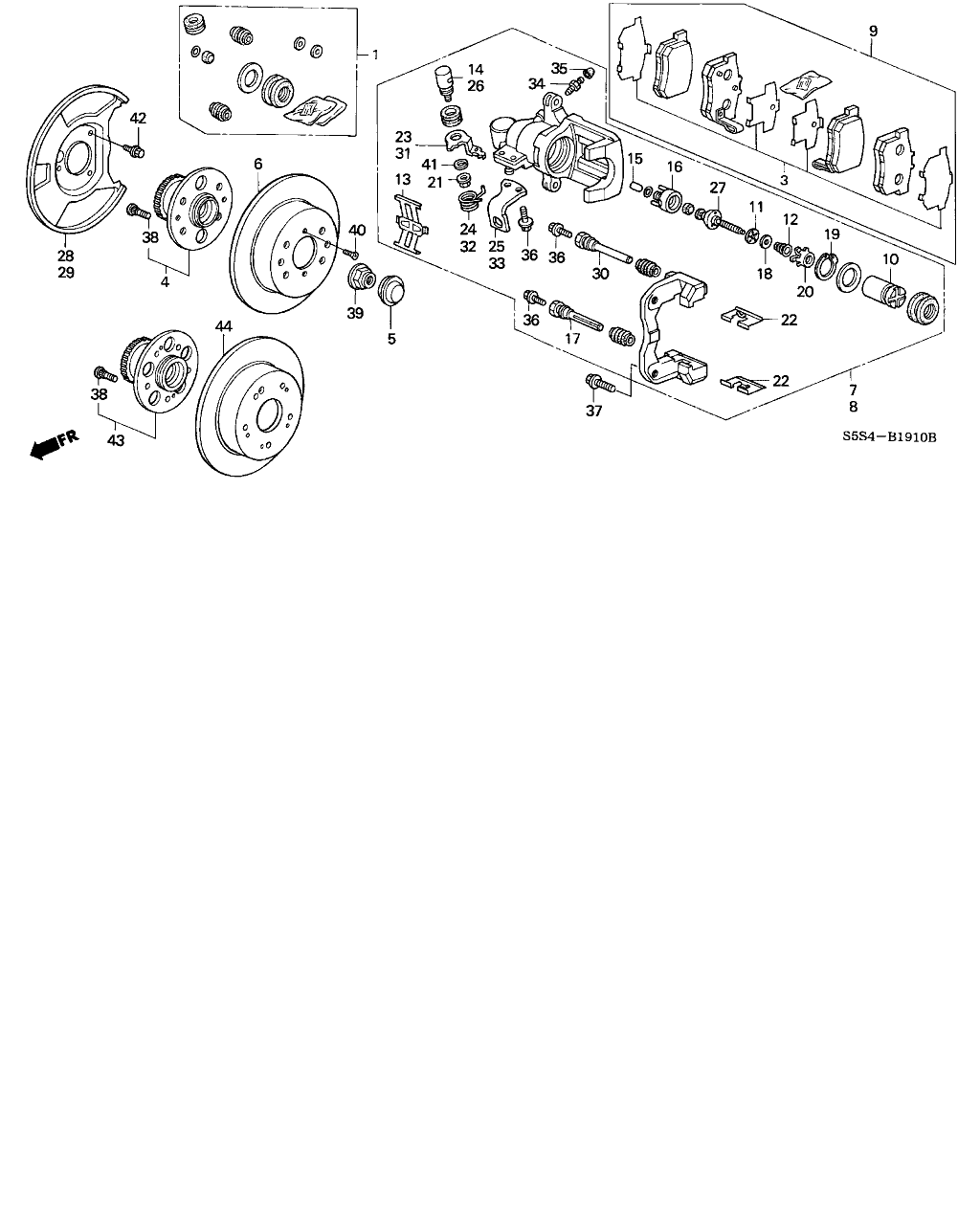 Hyundai 43022-S6D-000 - Bremžu uzliku kompl., Disku bremzes ps1.lv