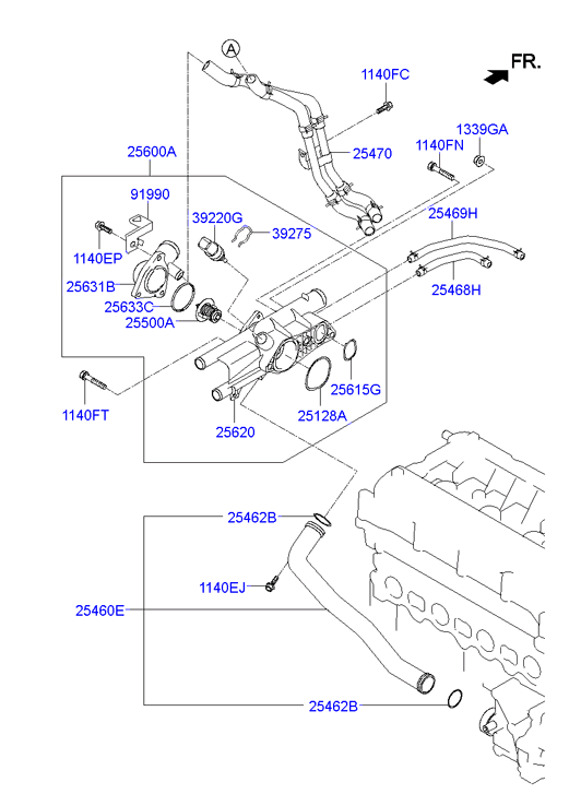 KIA (DYK) 2550023010 - Termostats, Dzesēšanas šķidrums ps1.lv