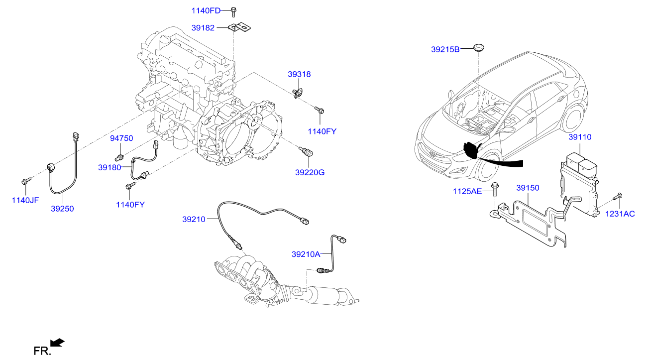 Hyundai 39210-03120 - Lambda zonde ps1.lv