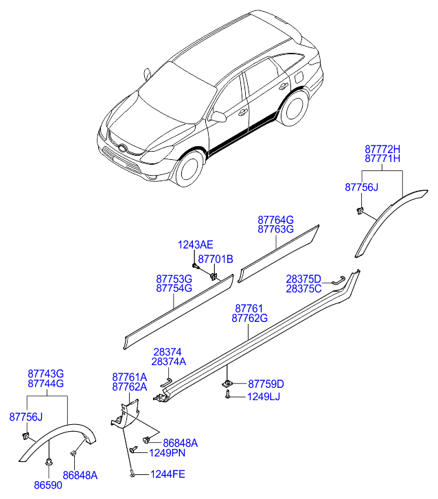 KIA 877562E000 - Moldings / aizsarguzlika ps1.lv