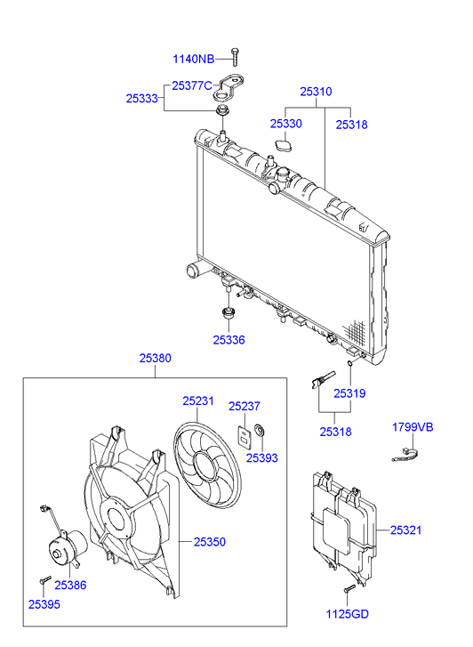 Chrysler 2531025152 - Radiators, Motora dzesēšanas sistēma ps1.lv