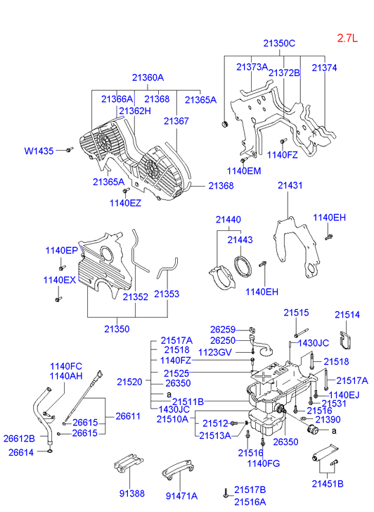 Hyundai (HUATAI) 2144333005 - Vārpstas blīvgredzens, Kloķvārpsta ps1.lv