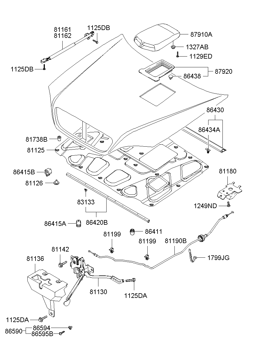 Hyundai 86590 28000 - Moldings / aizsarguzlika ps1.lv