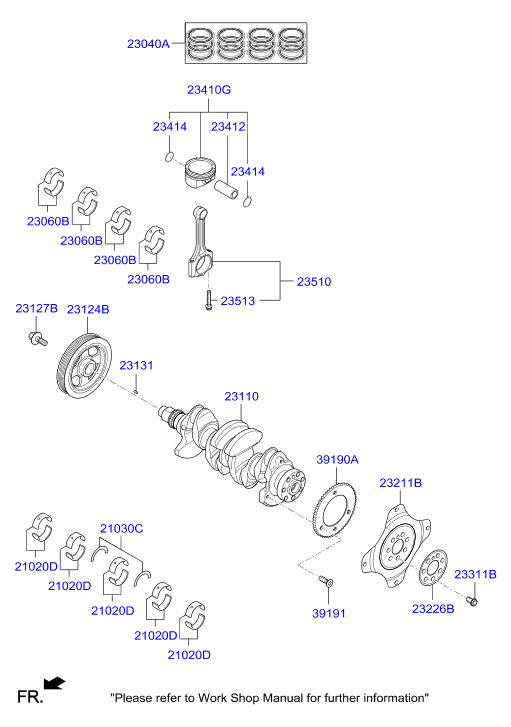 Hyundai 231242E500 - Pulley - damper ps1.lv