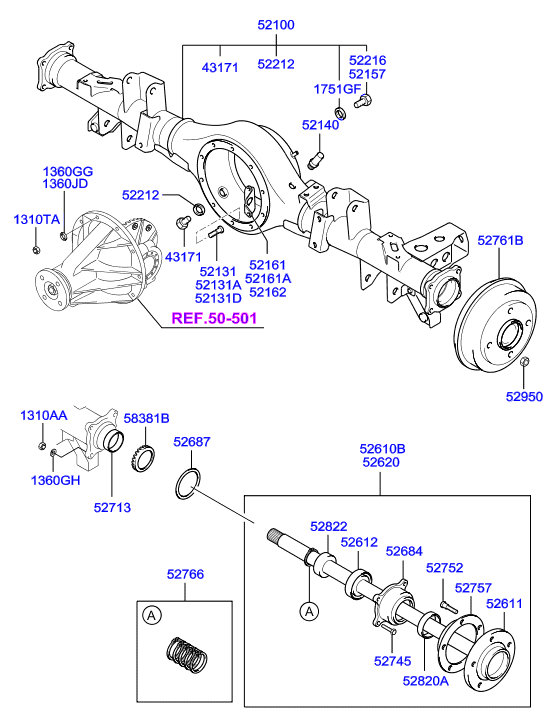 Hyundai 52810-4A000 - Riteņa rumbas gultņa komplekts ps1.lv