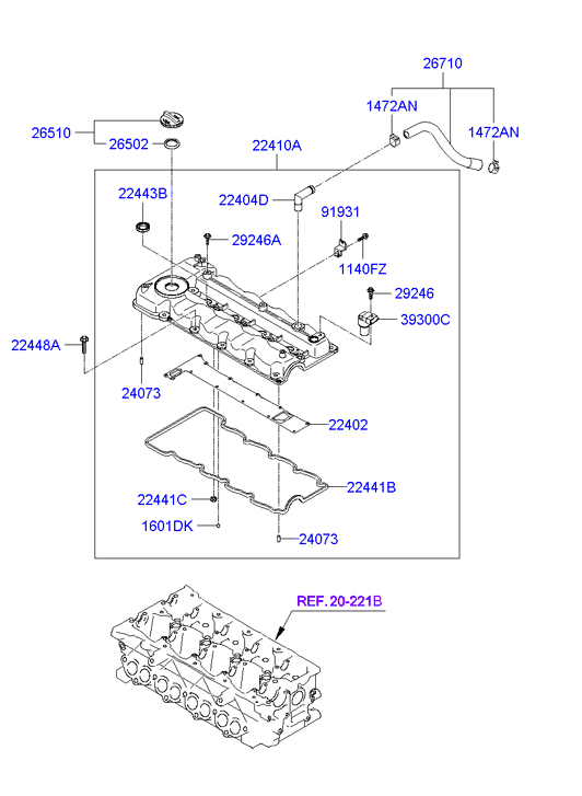 KIA 22441-2A021 - Blīve ps1.lv