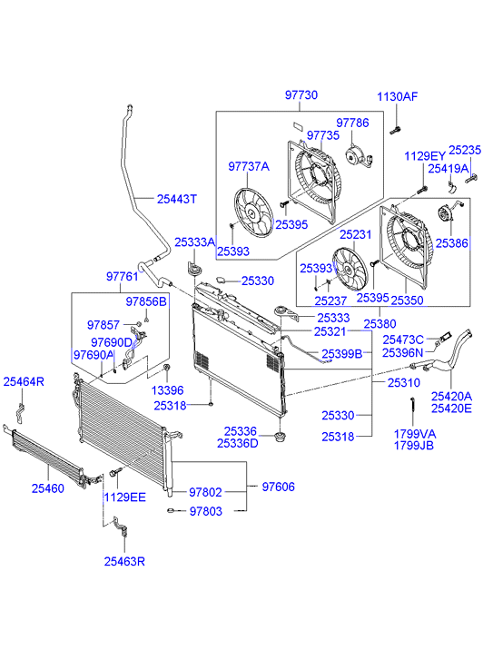 KIA 253102B000 - Radiators, Motora dzesēšanas sistēma ps1.lv