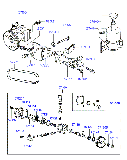 Hyundai 57181 4A000 - Ķīļrievu siksna ps1.lv