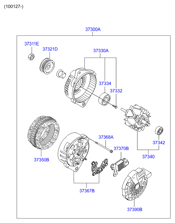 Hyundai 37300-02570 - Ģenerators ps1.lv