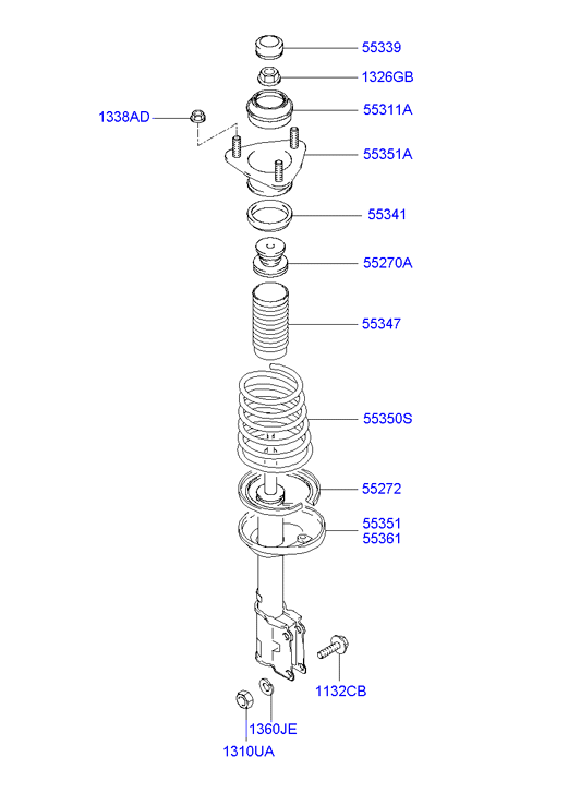 KIA 55360-25700 - Amortizators ps1.lv