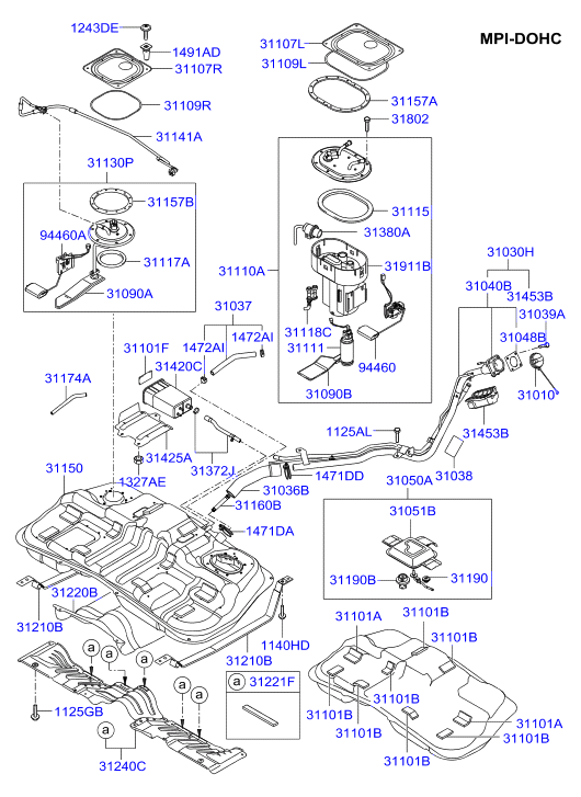 Hyundai 31110-2E000 - Degvielas sūkņa modulis ps1.lv