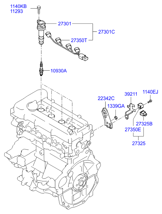 Hyundai 18854-10080 - Aizdedzes svece ps1.lv